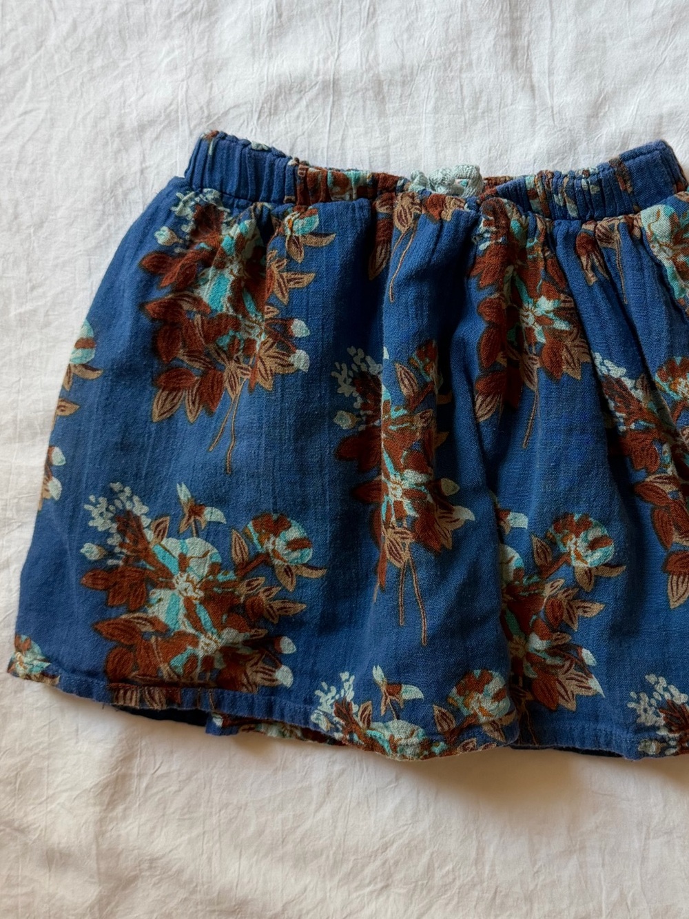 Pink Chicken New York Girls Floral Skirt Blue Size 2Y Lightweight